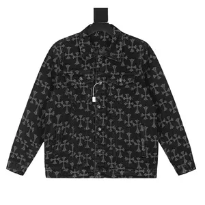 Chrome Hearts Cross Print Denim Jacket クロムハーツ クロス プリント デニムジャケット ブラック（Chrome Hearts 10）