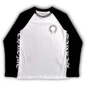 Chrome Hears Normal Logo Long Tee クロムハーツ ノーマルロゴ ロング Tシャツ ブラック/ホワイト （Chrome Hearts 168）