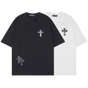 Chrome hears randam Cross Tee クロムハーツ ランダム クロス Tシャツ ブラックとホワイト （Chrome hears 125）