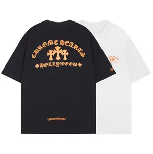 Chrome hearts Orange Cemetery Tee クロムハーツ オレンジセメタリー Tシャツ ブラックとホワイト（Chrome Hearts 123）