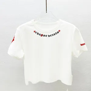 Chrome Hearts MattyBoy Ladies Tee クロムハーツ マッティーボーイ レディース Tシャツ ホワイトとブルー（Chrome Hearts 4）
