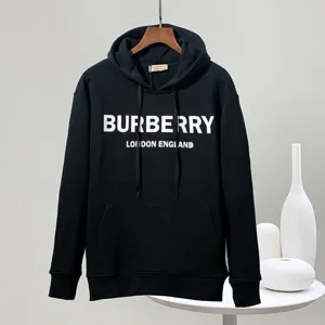 Burberry Logo Cotton Hoodie Black バーバリー ロゴ パーカー ブラック （Burberry 103）