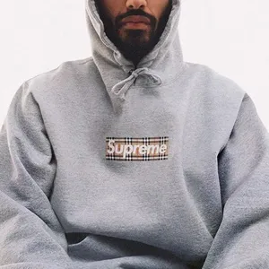 Supreme x Burberry Box Logo Hoodie Heather Grey シュプリーム x バーバリー ボックスロゴ パーカー ヘザーグレー（Burberry 102）Supreme x Burberry Box Logo Hoodie Heather Grey シュプリーム x バーバリー ボックスロゴ パーカー ヘザーグレー（Burberry 102）