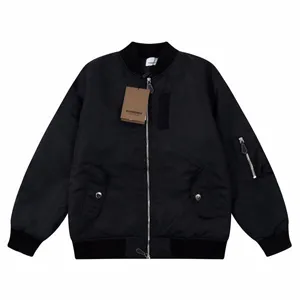 Burberry Logo Print Bomber Jacket バーバリー ロゴ プリント ボンバージャケット ブラック（Burberry 75）