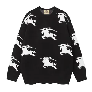 Burberry Equestrian Knight Knit Sweater バーバリー エクエストリアンナイト ニット セーター ブラック（Burberry 10）