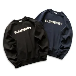 Burberry Logo Print Fleece Lining Sweat バーバリー ロゴ プリント フリース ライニング スウェット ブラックとダークブルー（Burberry 3）