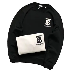Burberry TB Logo Crew Neck Sweat Shirt バーバリー TBロゴ クルーネック スウェット ブラックとホワイト（Burberry 9）