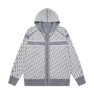 Dior Lining Oblique Knit Hoodie Gray ディオール オブリーク ニットパーカー グレー（Dior 6）