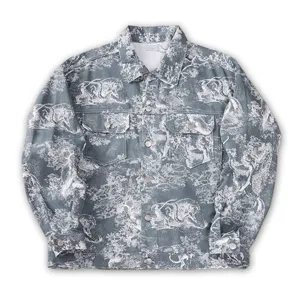 Dior Full Print Animal Forest Trees Denim Jacket ディオール フルプリント アニマル ツリー デニムジャケット（Dior 41）