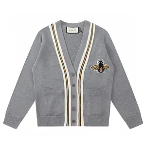 Gucci Bee Wool Cardigan グッチ ビー ウール カーディガン グレー（Gucci 9）
