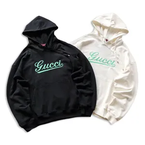 Gucci Green Embroidery Sweat Parker グッチ グリーン エンブロイダリー スウェット パーカー ブラックとホワイト 2色（Gucci 22）