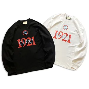 Gucci 1921 Print Sweat Shirt グッチ 1921 プリント スウェット シャツ ブラックとホワイト 2色（Gucci 27）