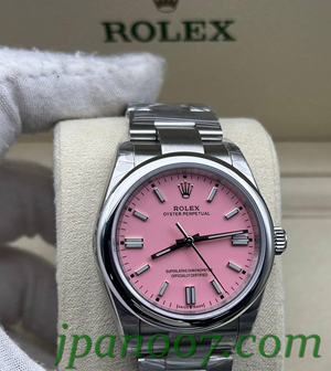 【CLEAN工場出品】ロレックススーパーコピー オイスターパーペチュアル36mm 126000ピンクダイアル ドームベゼル　904Lステンレス　クローンCal.3230ムーブメント