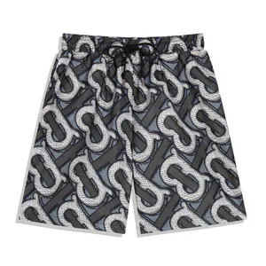 Burberry TB Monogram Beach Shorts Black/Grey バーバリー TBモノグラム ビーチショーツ ブラック/グレー（Burberry 35）