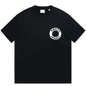 Burberry Dundalk Embroidered Cotton Logo Graphic Tee Black バーバリー ダンドーク エンブロイド ロゴ Tシャツ ブラック（Burberry 94）