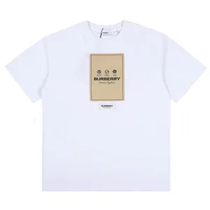 Burberry Sergio Label Logo Tee バーバリー セルジオ ラベル ロゴ Tシャツ ホワイト（Burberry 93）