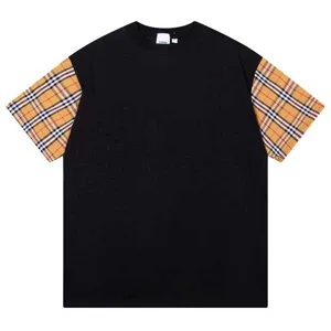 Burberry Shoulder Check Black Tee バーバリー ショルダー チェック ブラック Tシャツ（Burberry 50）