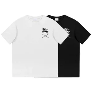 Burberry Chest Cross Design Tee バーバリー チェスト クロス デザイン Tシャツ ブラックとホワイト（Burberry 27）