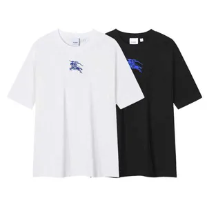 Burberry Chest Blue Logo Design Tee バーバリー チェスト ブルー ロゴ デザイン Tシャツ ブラックとホワイト（Burberry 26）
