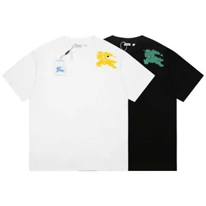 Burberry Shoulder Color Horse Design Tee バーバリー ショルダー カラー ホース デザイン Tシャツ ブラックとホワイト（Burberry 24）