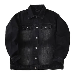 Balenciaga Beehind The Big Ietter Logo Denim Jacket バレンシアガ ビーハインド ザ ビッグ イエッター ロゴ デニムジャケット ブラック（Balenciaga 130）
