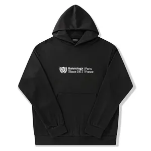 Balenciaga Since 1917 Paris Sweat Parker バレンシアガ 1917 パリス スウェットパーカー ブラック（Balenciaga 81）