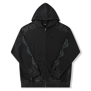 Balenciaga Eiffel Tower Paris Zip-Up Sweat Parker バレンシアガ エッフェル タワー パリス ジップアップ スウェットパーカー ブラック（Balenciaga 76）