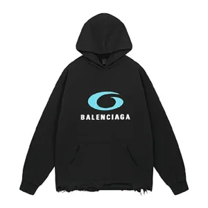 Blenciaga Sports Icon Logo Hoodie バレンシアガ スポーツ アイコン ロゴ パーカー ブラック（Balenciaga 69）