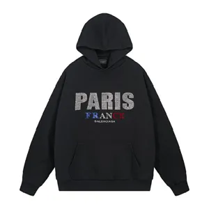 Blenciaga Paris Design Hoodie バレンシアガ パリス デザイン パーカー ブラック（Balenciaga 65?）