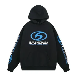 Blenciaga Sports Logo Hoodie バレンシアガ スポーツ ロゴ パーカー ブラック（Balenciaga 59）
