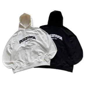 Balenciaga Backflip Logo Round Graphic Hoodie バレンシアガ バックフリップ ロゴ ラウンド グラフィック パーカー ブラックとホワイト（Balenciaga 133）
