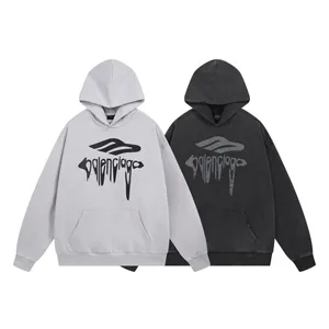 Balenciaga 3B Liquified Hoodie バレンシアガ 3B リキファイド パーカー ブラックとグレー（Balenciaga 51?）