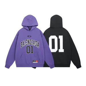 Balenciaga Basketball 01 Hoodie バレンシアガ バスケットボール 01 パーカー ブラックとパープル（Balenciaga 50）