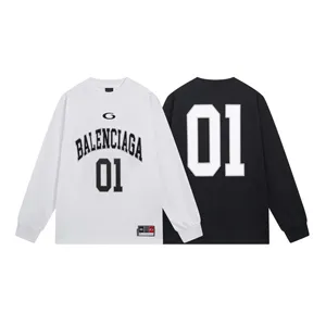 Balenciaga Basketball 01 L/S T Shirt バレンシアガ バスケットボール 01 ロングスリーブ Tシャツ ブラックとホワイト（Balenciaga 48）