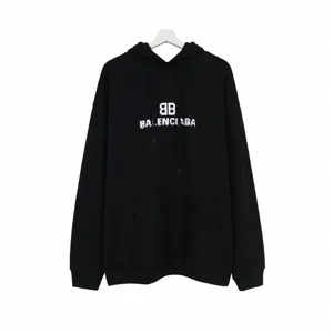 Balenciaga Pixel Logo Hoodie Black バレンシアガ ピクセル ロゴ パーカー ブラック（Balenciaga 182）