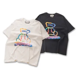 Gucci Rainbow Bear Print Tee グッチ レインボー ベア プリント Tシャツ ブラックとホワイト（Gucci 112）