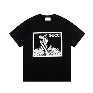 Gucci Snow Board Print Tee グッチ スノーボード プリント Tシャツ ブラック（Gucci 111）