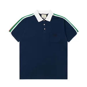 Gucci Shoulder Stripe Polo Shirt グッチ ショルダー ストライプ ポロシャツ ネイビー（Gucci 108）