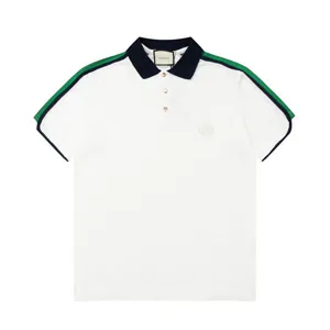 Gucci Shoulder Stripe Polo Shirt グッチ ショルダー ストライプ ポロシャツ ホワイト（Gucci 107）