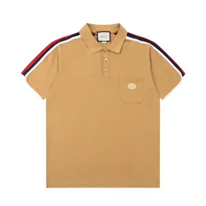 Gucci Shoulder Stripe Polo Shirt グッチ ショルダー ストライプ ポロシャツ ブラウン（Gucci 106）