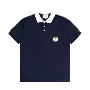 Gucci Shoulder Stripe Greenn Logo Polo Shirt グッチ ショルダー ストライプ グリーン ロゴ ポロシャツ ブラック（Gucci 105）