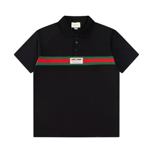 Gucci Chest Stripe Logo Polo Shirt グッチ チェスト ストライプ ロゴ ポロシャツ ブラック（Gucci 102）