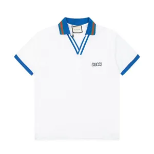 Gucci Stripe V Neck Polo Shirt グッチ ストライプ Vネック ポロシャツ ホワイト（Gucci 95）