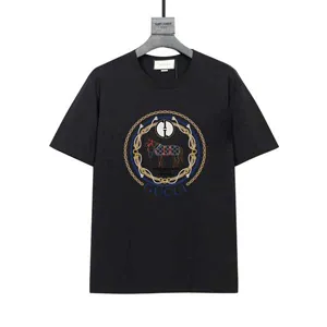 Gucci Horse Print Logo Tee グッチ ホース プリント ロゴ Tシャツ ブラック（Gucci 76）