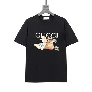 Gucci Rabbit Print Logo Tee グッチ ラビット プリント ロゴ Tシャツ ブラック（Gucci 66）