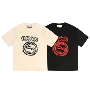 Gucci Center GG Line Logo Tee グッチ センター GG ライン ロゴ Tシャツ ブラックとアイボリー（Gucci 90）