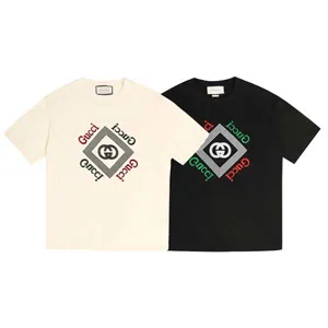 Gucci Square Logo Tee グッチ スクエア ロゴ Tシャツ ブラックとアイボリー（Gucci 87）