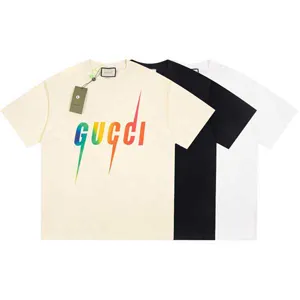 Gucci Rainbow Blade Logo Design Tee グッチ レインボー ブレードロゴ デザイン Tシャツ 3色（Gucci 36）