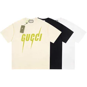 Gucci Yellow Blade Logo Design Tee グッチ イエロー ブレードロゴ デザイン Tシャツ 3色（Gucci 34）