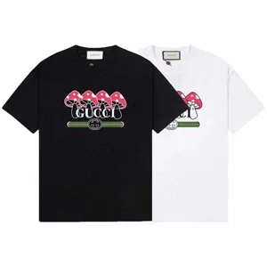 Gucci Mushroom Tee グッチ マッシュルーム Tシャツ ブラックとホワイト（Gucci 47）